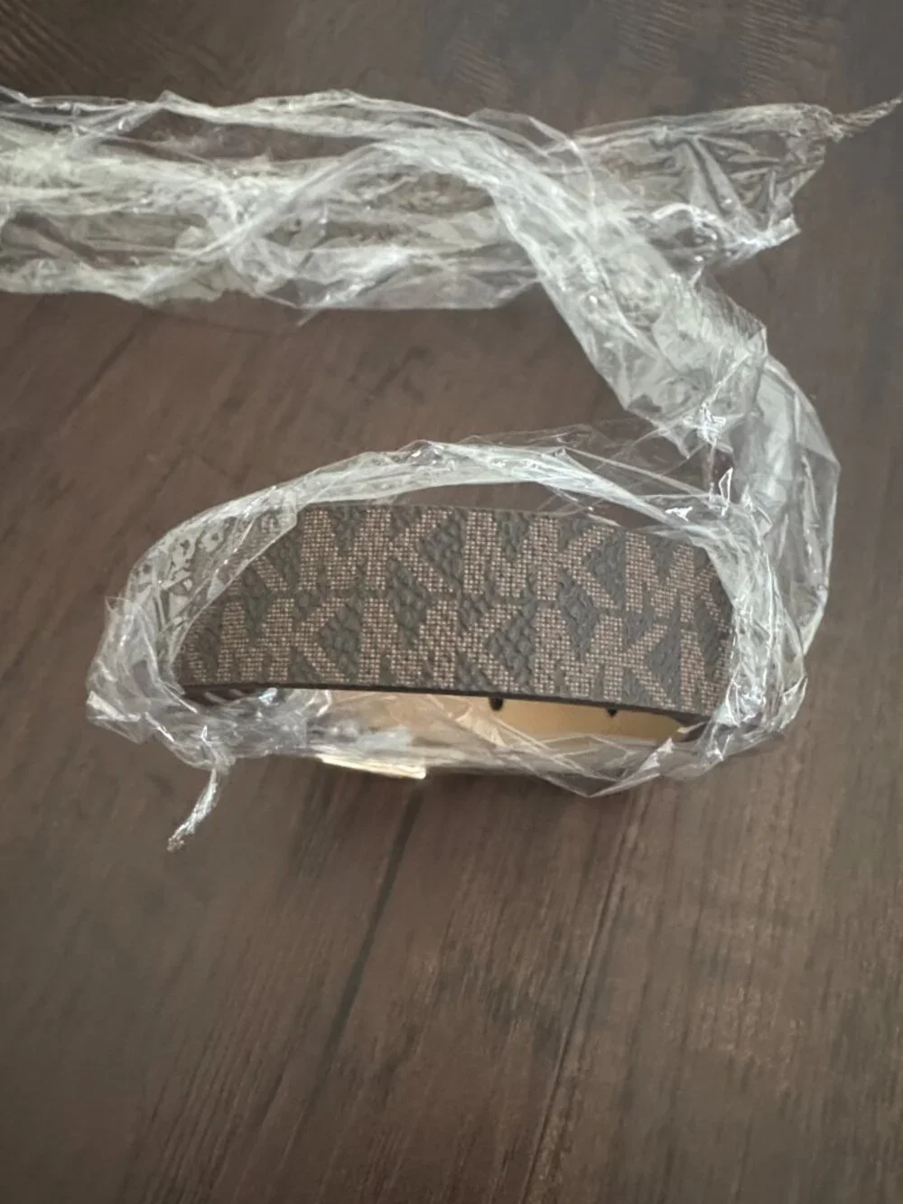Michael Kors Womens Logo Belts Gold Hardwear Large NWT Bundle